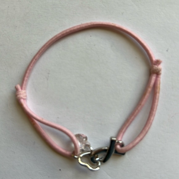 Bracelet - breast cancer awareness - stretchy - (#0804) - Picture 1 of 2